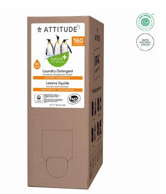 attitude laundry detergent | citrus zest | 160 loads