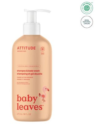 attitude shampoo &amp; body wash | baby | orange &amp; pomegranate