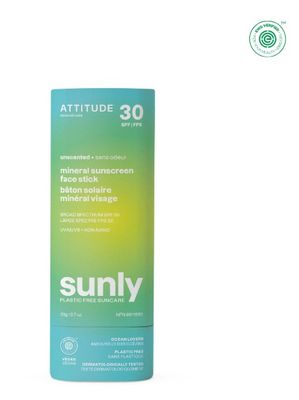 attitude sunly mineral face stick | unscented | spf30