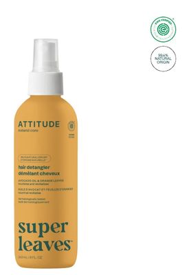 attitude hair detangler | orange leaves