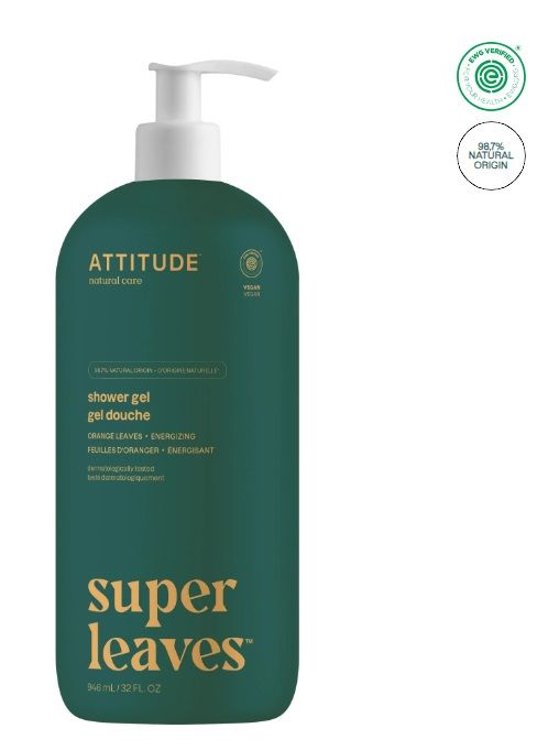 attitude shower gel | orange leaves energizing | 946ml