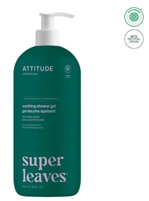 attitude shower gel | white tea leaves soothing | 946ml