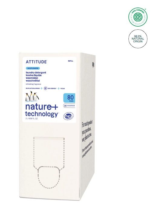 attitude laundry detergent refill - wildflowers | 80 load