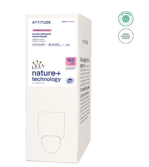 attitude laundry detergent | unscented | 160 loads