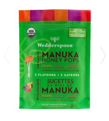 wedderspoon manuka honey pops