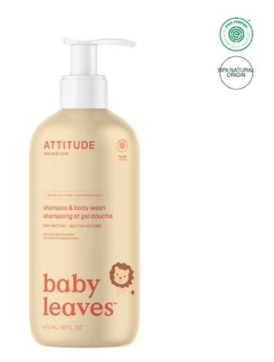 attitude shampoo &amp; body wash | baby | pear nectar
