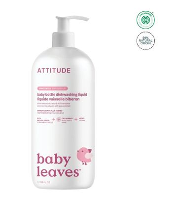 attitude baby bottle dish soap | unscented | 1L