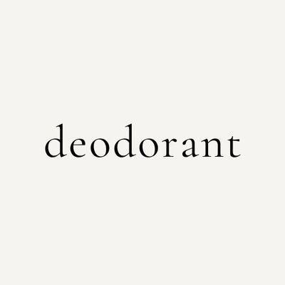 deodorant