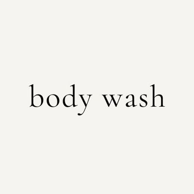 body wash