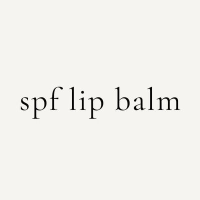 spf lip balm