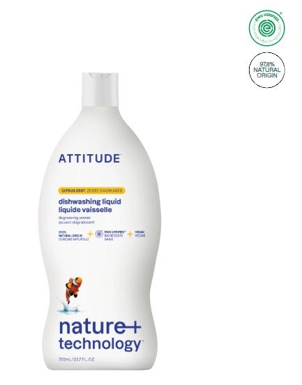 attitude dish soap | citrus zest