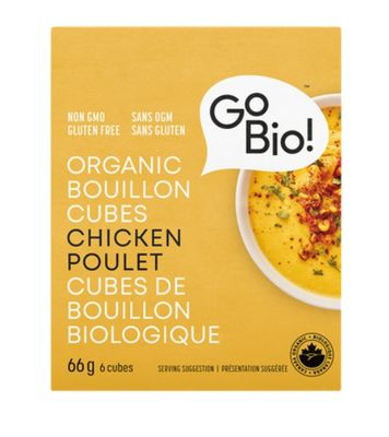 go bio organic bouillon chicken cubes | low sodium