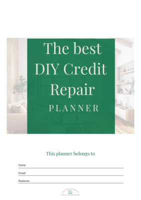 The Best DIY Credit Repair Planner