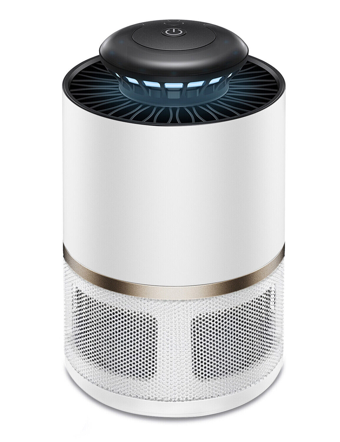 Electric Fly Gnat Killer Lamp Pests Fly Insect Trap Mosquito Bug Zapper Indoor(white)