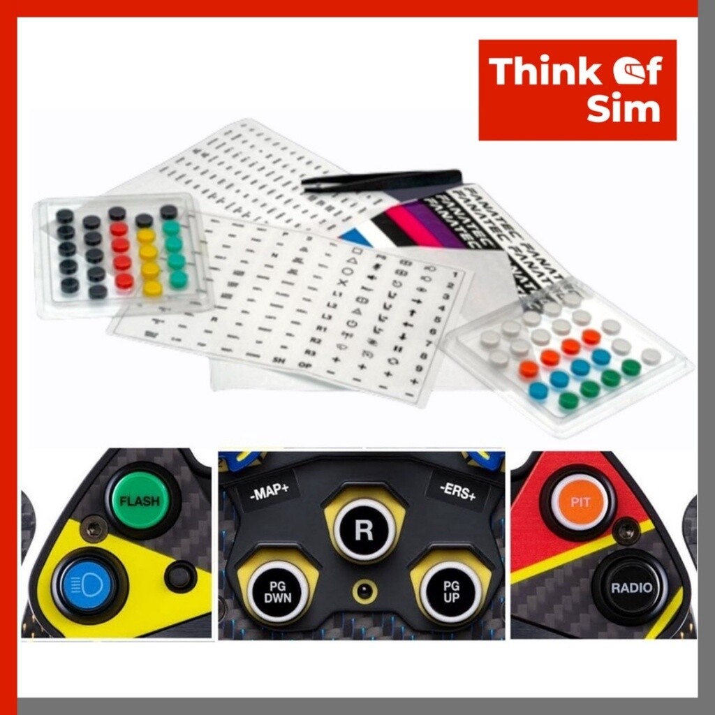 Fanatec Button Caps And Sticker Set