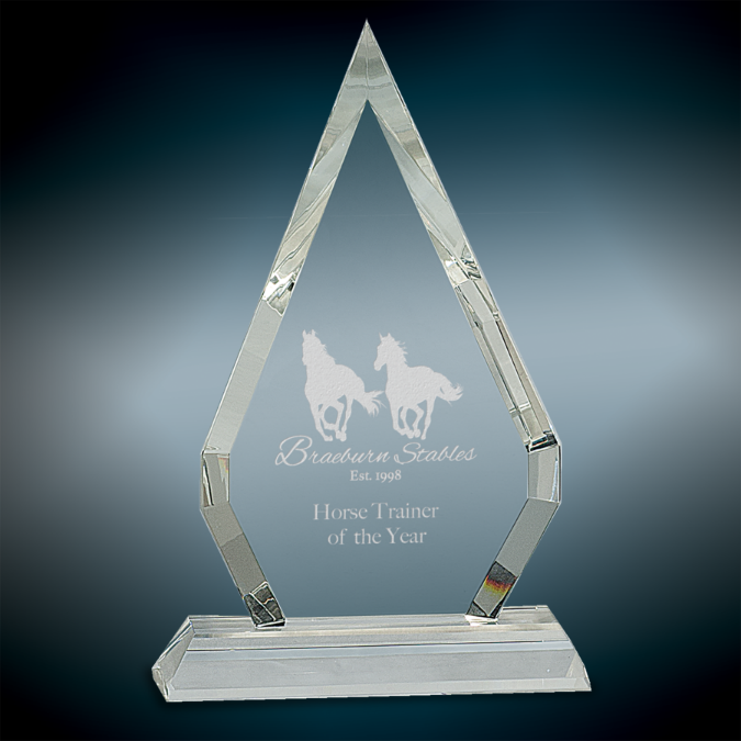 Large Crystal Diamond on Clear Base