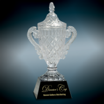 Crystal Cup on Black Pedestal Base