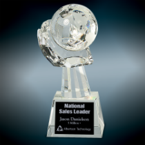 Crystal Globe in Hand