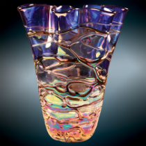 Dichroic Art Glass Vase