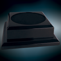 Black Royal Piano Finish Pedestal Base
