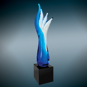 Blue Aspire Art Glass