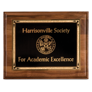 Solid Walnut &amp; Walnut Finish Plaques