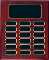Rosewood Piano Finish Perpetual Plaque (12-45 plates)