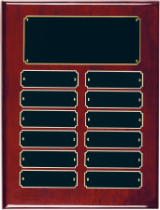 Rosewood Piano Finish Perpetual Plaque (12-45 plates)