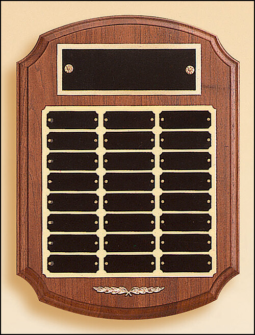 Perpetual plaque with 2 plate combinations