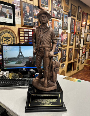 23&quot; Large Minuteman on Black or Rosewood Base Including Engraving
