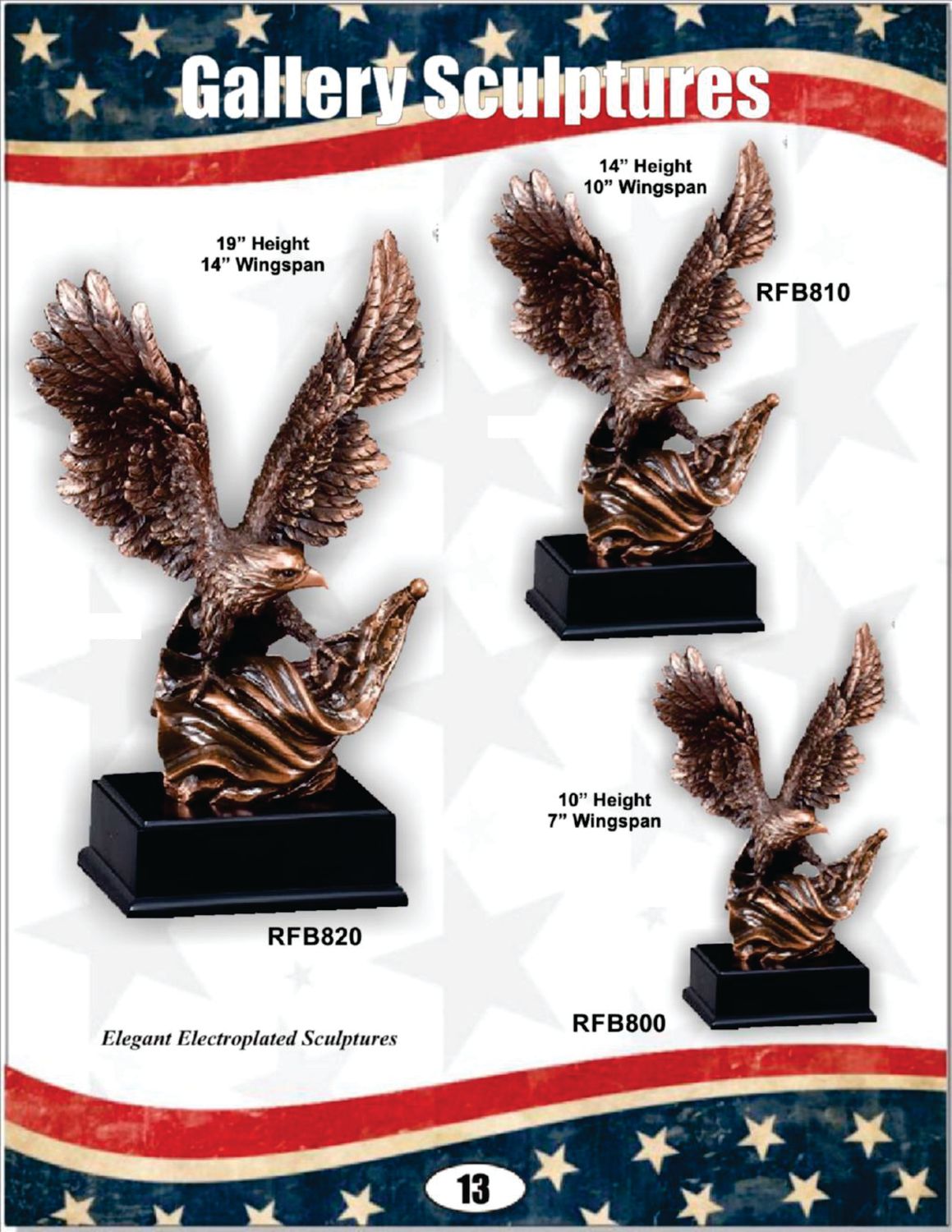 Bronze American Eagle on Base