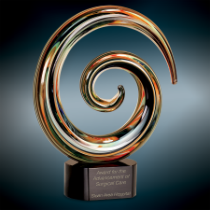 Swirl Art Glass