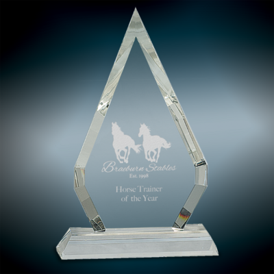 Medium Crystal Diamond on Clear Base