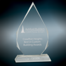 Medium Crystal Diamond on Clear Base