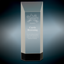 Crystal Award on Black Base