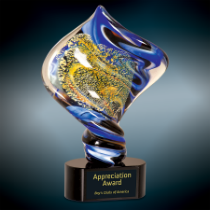 Diamond Twist Art Glass