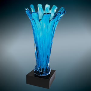 Blue Cup Art Glass