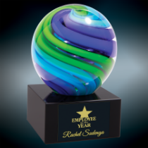 Two-Tone Blue &amp; Green Sphere