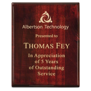 Premium Rosewood Piano Finish Plaque