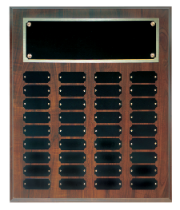 Cherry Finish Perpetual Plaque (36-60 plates)