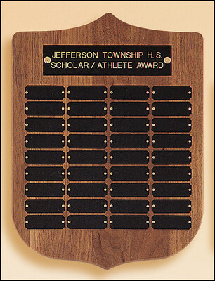 Walnut perpetual plaque