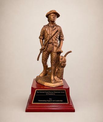 23" Large Minuteman on Rosewood or Black Base Including Engraving