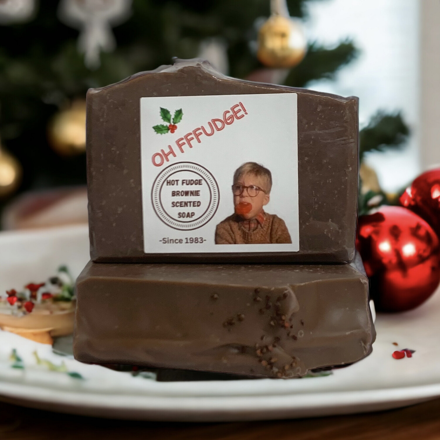 Holiday &quot;OH FFFUDGE&quot; Handmade Soap