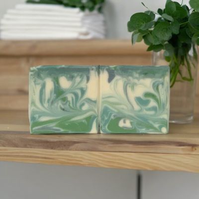 Fresh Mint + Eucalyptus Handmade Soap