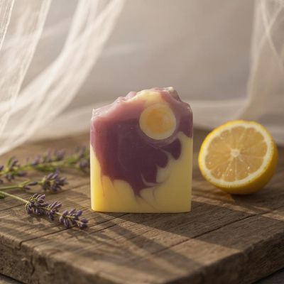 Spellbound Handmade Soap – Cherry Merlot Moon Bar