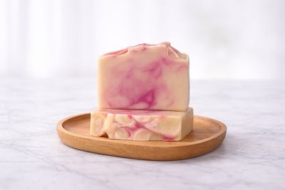 Hope &amp; Bloom Handmade Soap | Plum Cherry Floral Soap | Pink Swirl Cold Process Soap Bar
