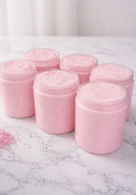 Whipped Foaming Sugar Scrub | Exfoliating Body Scrub | Handmade Sugar Scrub