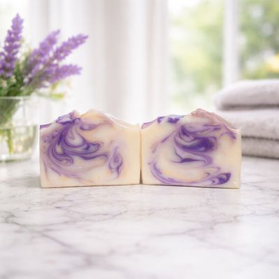 French Lavender + Honey Soap | Lavender Honey Handmade Soap Bar