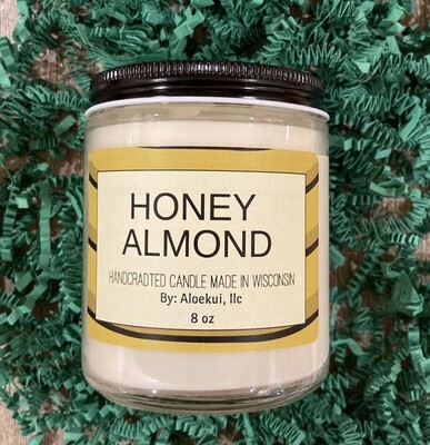 Honey Almond, 8 oz Candle