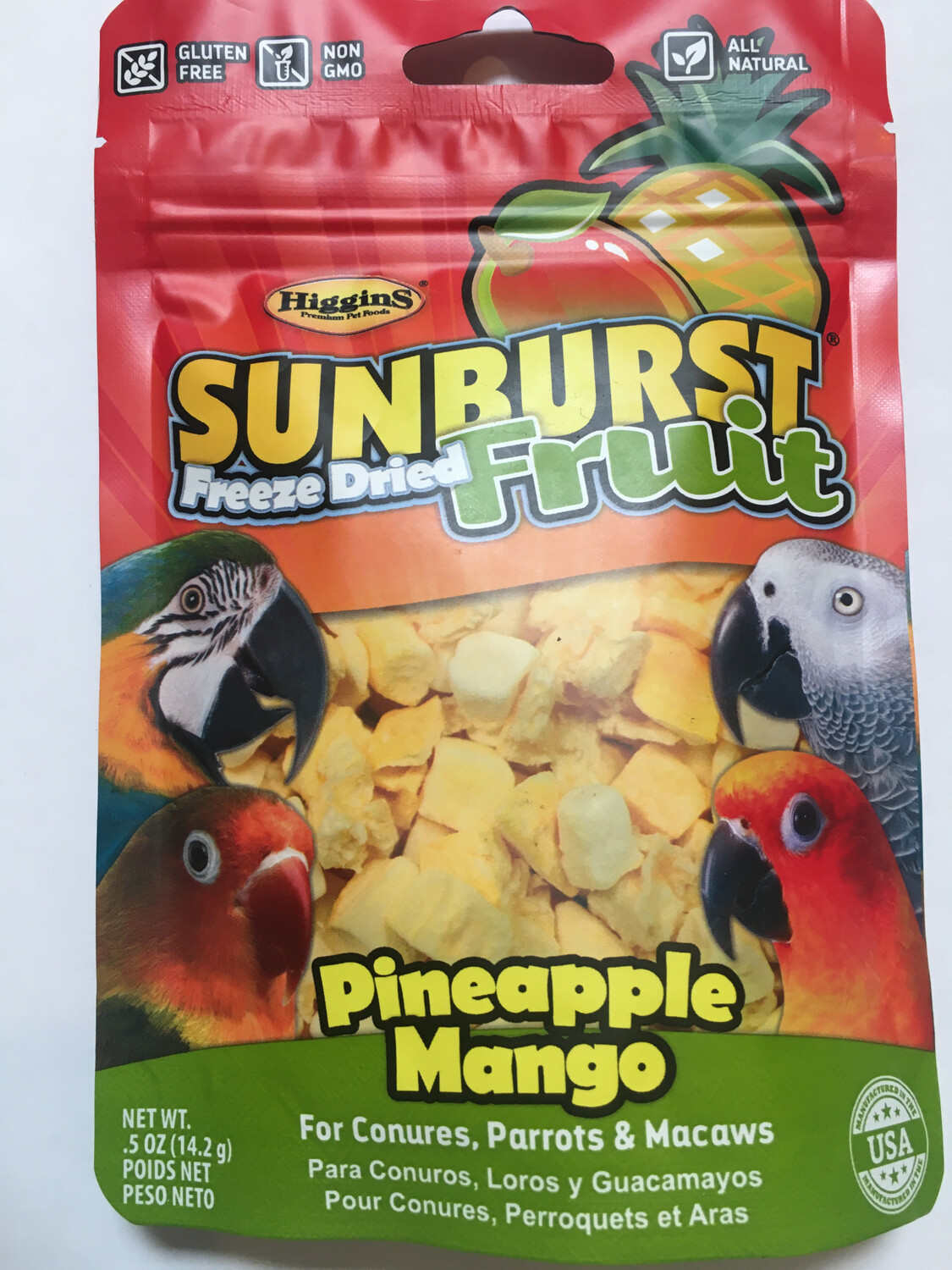 freeze dried food for parrots